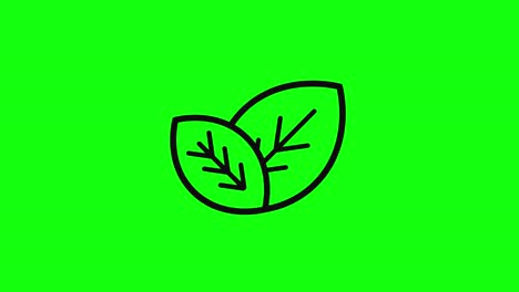 Eco-Deja-Vegan-Naturaleza-Icono-Pantalla-Verde